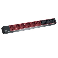 BACHMANN PDU Basic ALU 19''1U,6xšuko crveni+3xC19,ulaz C20,16A,kabl 2m BACHMANN PDU Basic ALU 19''1U,6xšuko crveni+3xC19,ulaz C20,16A,kabl 2m