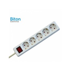 Biton Electronics Prenosna priključnica  5 / 1.5 met prekidač PP/J 3X1.5mm (ET10122)