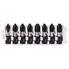 BOSCH Pakovanje Impact Control nastavaka za odvrtače, 8-delno, 1xPH1;3xPH2;1xPH3;2xPZ2;1xPZ3 2608522323