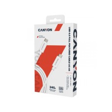 CANYON UC-44, USB Tip-C kabl, 1m, beli (CNS-USBC44W)