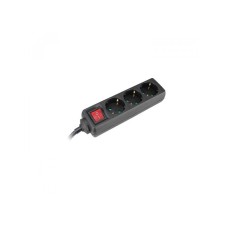 COMMEL Produžni Kabl 3 Utičnice Sklopka 16A 3500W Crna 3m H05VV-F 3G1,5 COMMEL Produžni Kabl 3 Utičnice Sklopka 16A 3500W Crna 3m H05VV-F 3G1,5