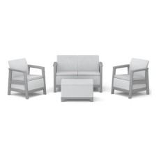 CURVER Baštenska garnitura Scandi Linea II sa box stolom siva CU 264035