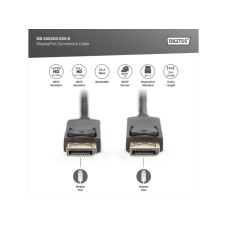 DIGITUS Kabl Display port na Display port 1.2 4K 3m crni DIGITUS Kabl Display port na Display port 1.2 4K 3m crni