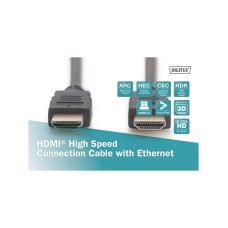 DIGITUS Kabl HDMI na HDMI 4K 3m crni DIGITUS Kabl HDMI na HDMI 4K 3m crni