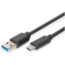 DIGITUS Kabl USB-C na USB-A 1m crni DB-300136-010-S