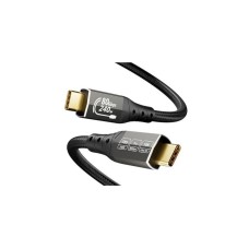 E-GREEN Kabl USB4 V2.0 USB C-CM/M Thunderbolt 5/4, 80Gbps/PD 16K@60Hz 8K@120Hz, 2m, crni