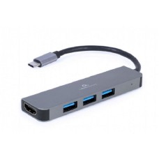 GEMBIRD Tip-C multiport USB hub, 3x USB-A, 1x HDMI (A-CM-COMBO2-01) GEMBIRD Tip-C multiport USB hub, 3x USB-A, 1x HDMI (A-CM-COMBO2-01)