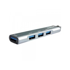 GEMBIRD UHB-U3P4-05 4-port HUB, Type-C + USB 3.0 Aluminum GEMBIRD UHB-U3P4-05 4-port HUB, Type-C + USB 3.0 Aluminum