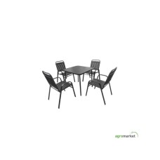 Green Bay Baštenski set Aruba sa 4 stolice (A+B)