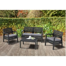 KETER Baštenska garnitura Delano - Grafit (CU 221538)