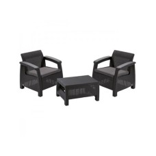 KETER CORFU WEEKEND Baštenski set Pe-ratan, grafit (CU 223250)