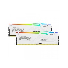 KINGSTON DIMM DDR5 32GB 2x16kit 5.600MHz FURY Beast White RGB XMP KF556C40BWAK2-32 KINGSTON DIMM DDR5 32GB 2x16kit 5.600MHz FURY Beast White RGB XMP KF556C40BWAK2-32
