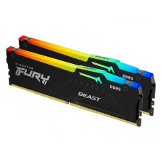KINGSTON DIMM DDR5 64GB 2x32GB kit 6400MT/s KF564C32BBEAK2-64 FURY Beast Black RGB EXPO