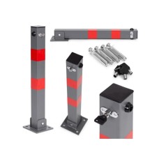 ModernHome Sklopiva Parking barijera STUB sivi 60 cm