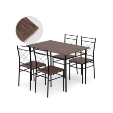 ModernHome Trpezarijski Set Sto + 4 Stolice VERONA