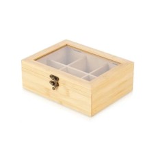 Vilde 229312 - Kutija za odlaganje čaja , bambus , 21 x 16 x 7.5 cm