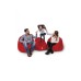 Atelier del Sofa Lazy bag Iyzi 100 Cushion Pouf Red