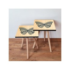 HANAH HOME Pomoćni stočić 2SHP13 Beige (2 dela)