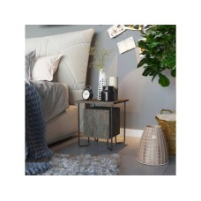 HANAH HOME Komoda Acres Nightstand Dark Coffee