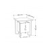 HANAH HOME Komoda Acres Nightstand Dark Coffee