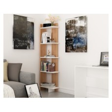 HANAH HOME Polica za knjige Als Teak White