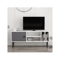 HANAH HOME TV polica Arven White Anthracite (935CMN2302)