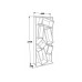 HANAH HOME Polica za knjige Carmen White Oak