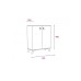 HANAH HOME Cipelarnik Artes Atlantic Pine