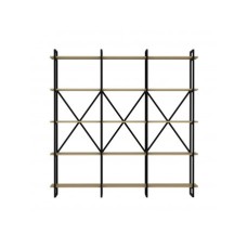 HANAH HOME Polica za knjige Elston 1800 4 Black Oak