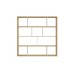 HANAH HOME Polica za knjige Hodbi Oak White