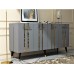 HANAH HOME Komoda Asel Anthracite Gold