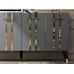 HANAH HOME Komoda Asel Anthracite Gold