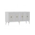 HANAH HOME Komoda Midas White Gold