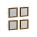 HANAH HOME Ogledalo Loza Gold