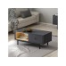 HANAH HOME Sto za dnevnu sobu Naturel Anthracite