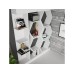 HANAH HOME Polica za knjige Sueno White