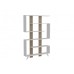HANAH HOME Polica za knjige Rain White Walnut