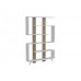 HANAH HOME Polica za knjige Rain White Walnut