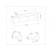 HANAH HOME Set za dnevnu sobu Beliz White