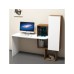 HANAH HOME Radni sto Acelya Walnut White