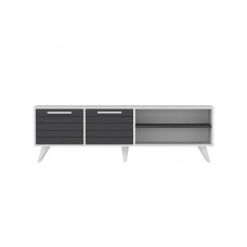 HANAH HOME TV polica Noyan White Anthracite (327ODS1116)