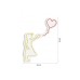 WALLXPERT Dekorativna rasveta Balloon Girl Yellow