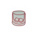 WALLXPERT Dekorativna rasveta Whiskey Old Fashioned Red