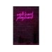 WALLXPERT Dekorativna rasveta Work Hard Play Hard Pink