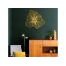 WALLXPERT Dekorativni metalni zidni sat Azalea Metal Wall Clock APS039 70 Red