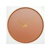 WALLXPERT Dekorativni metalni zidni sat Earthy Metal Wall Clock APS111 Red
