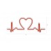 WALLXPERT Dekorativna rasveta Love Rhythm Red