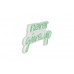 WALLXPERT Dekorativna rasveta Never Give Up Green