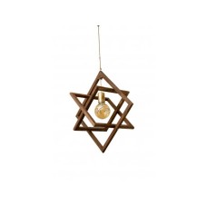 WALLXPERT Luster Nora Wooden Walnut