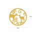 WALLXPERT Zidna dekoracija XMASGOLD 029